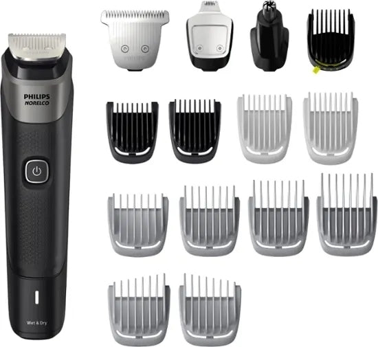 Philips Norelco - Multigroom Series 5000 18 Piece Men's Grooming Kit - Silver